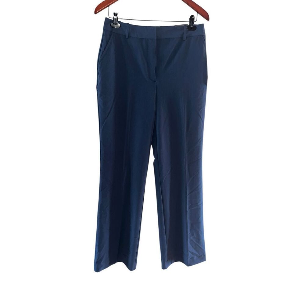 Worthington woman’s 6 wideleg high rise curvy trousers office siren blue